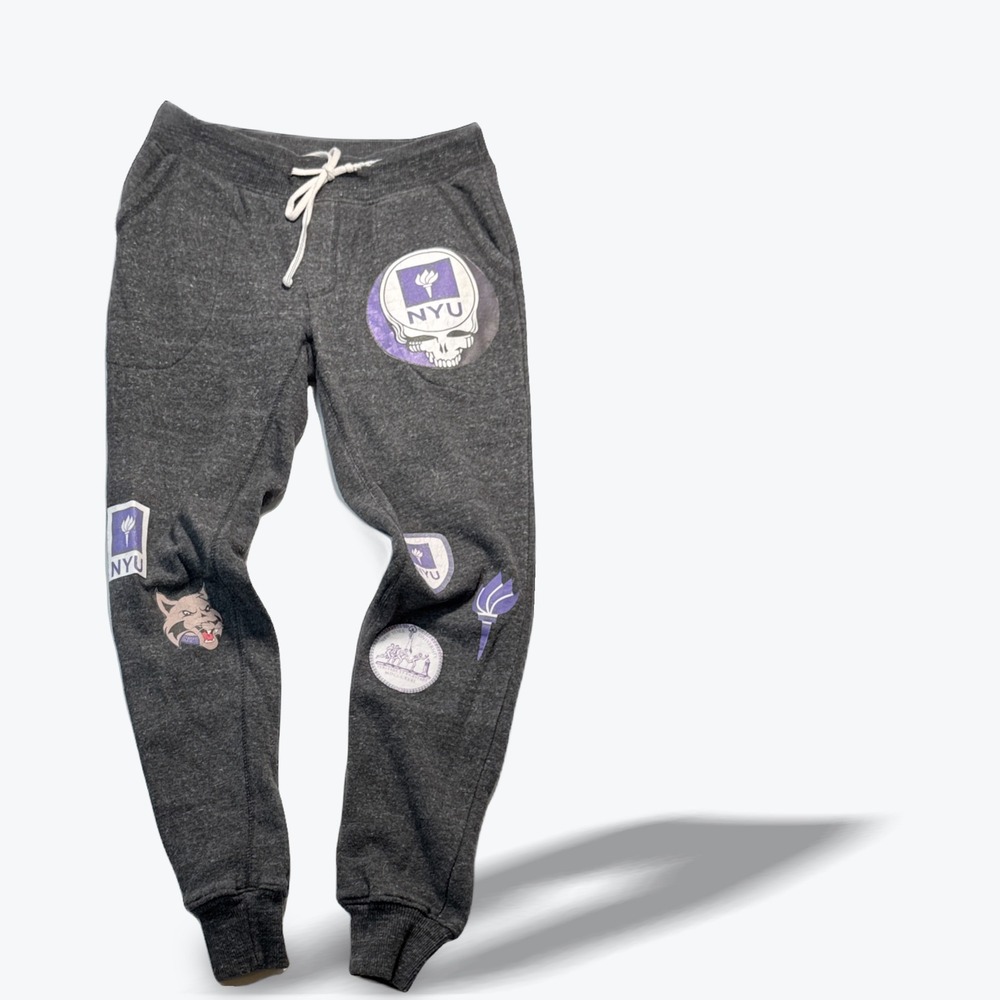 Alternative Apparel NYU Sweatpants Grateful Dead Steal Your Face Joggers Small